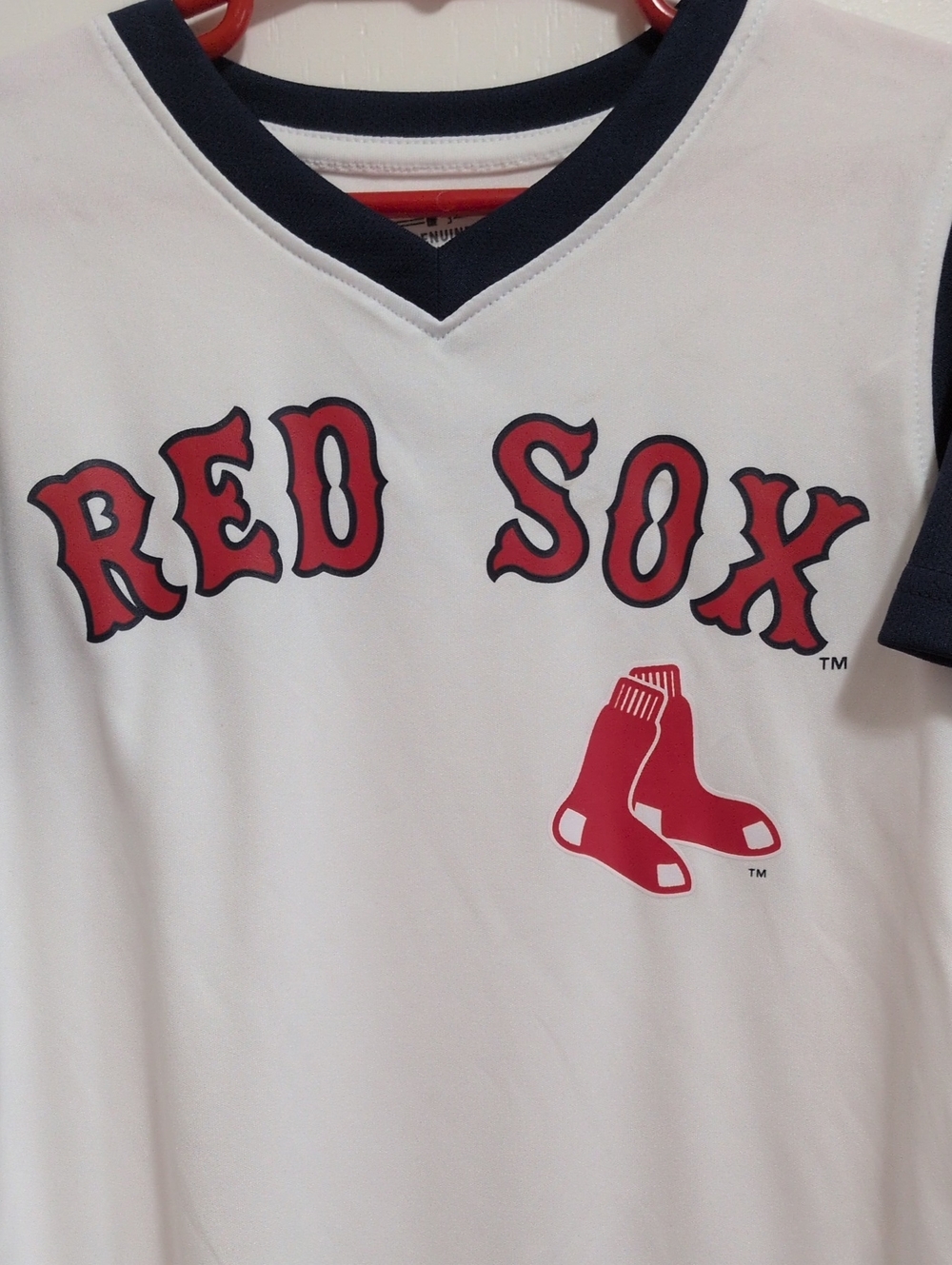 Boy's Boston Red Sox Baseball Jersey - Picture 2 of 4